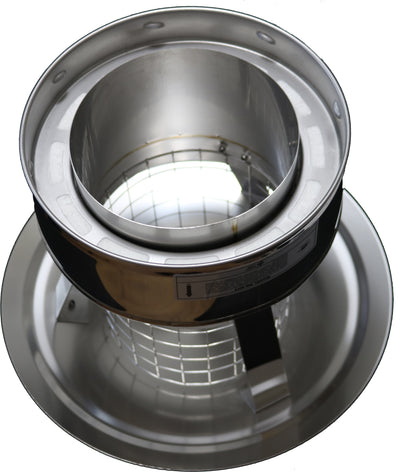 AllFuelHST Chimney Cap with Flat Top for 6" Inner Diameter Chimney Pipe