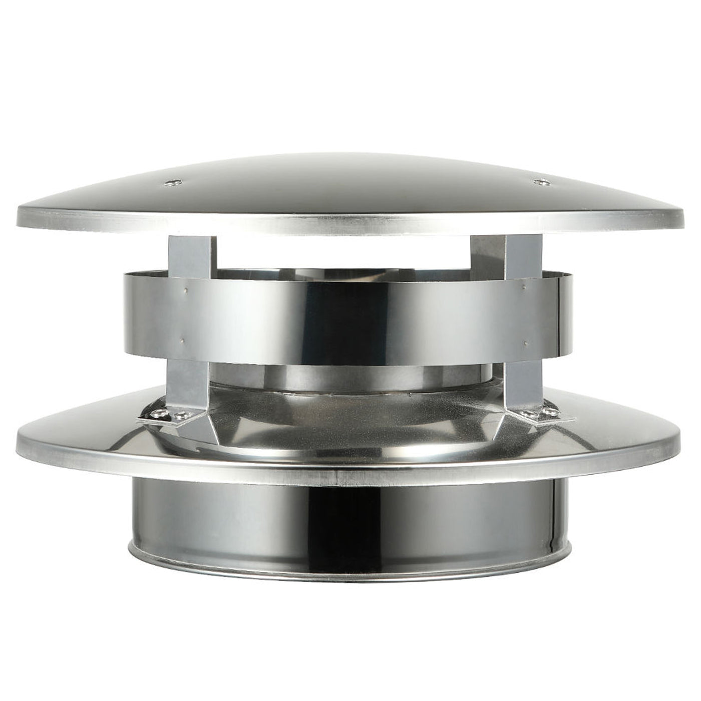 AllFuelHST Chimney Cap with Flat Top for 6" Inner Diameter Chimney Pipe