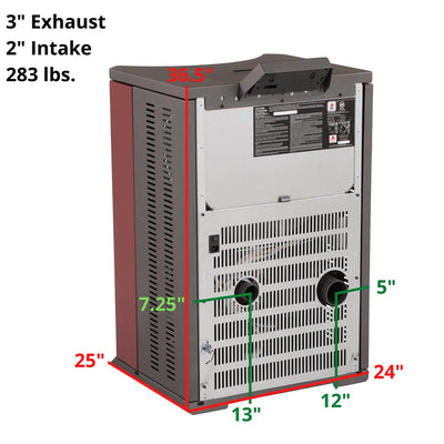 ComfortBilt HP22N Series Measurements