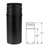 Duravent 4" x 12" Adjustable Straight Chimney Pipe Black 4PVP-12AB